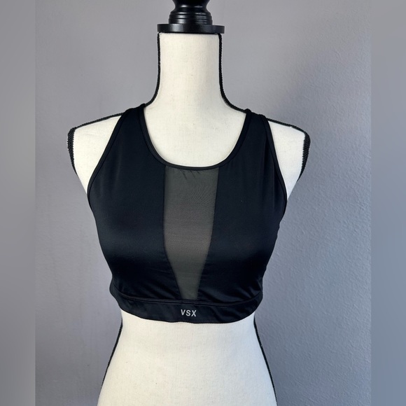 Large Black Victoria Secret Mesh Sports Bra - Picture 7 of 7
